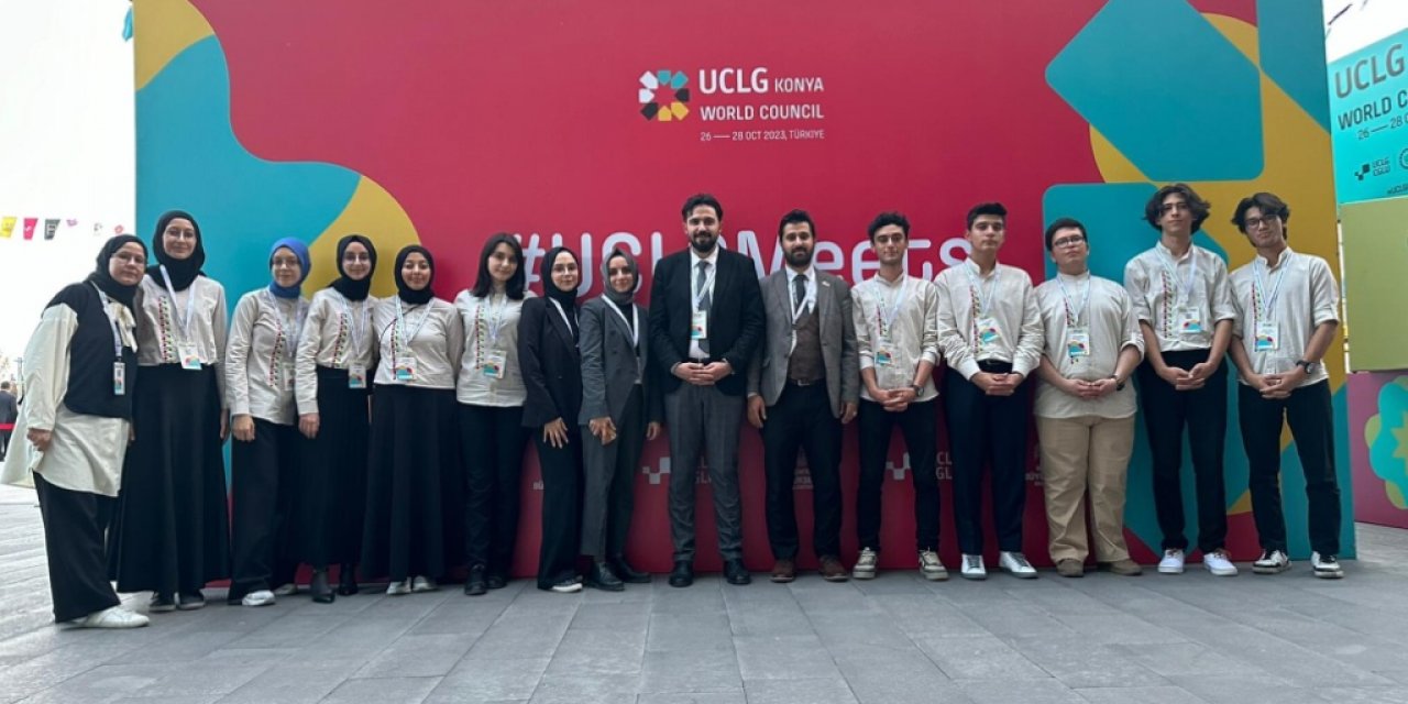 Konya Selçuklu Mahmut Sami Ramazanoğlu İmam Hatip Lisesi öğrencileri UCLG)'de ülkeyi temsil etti