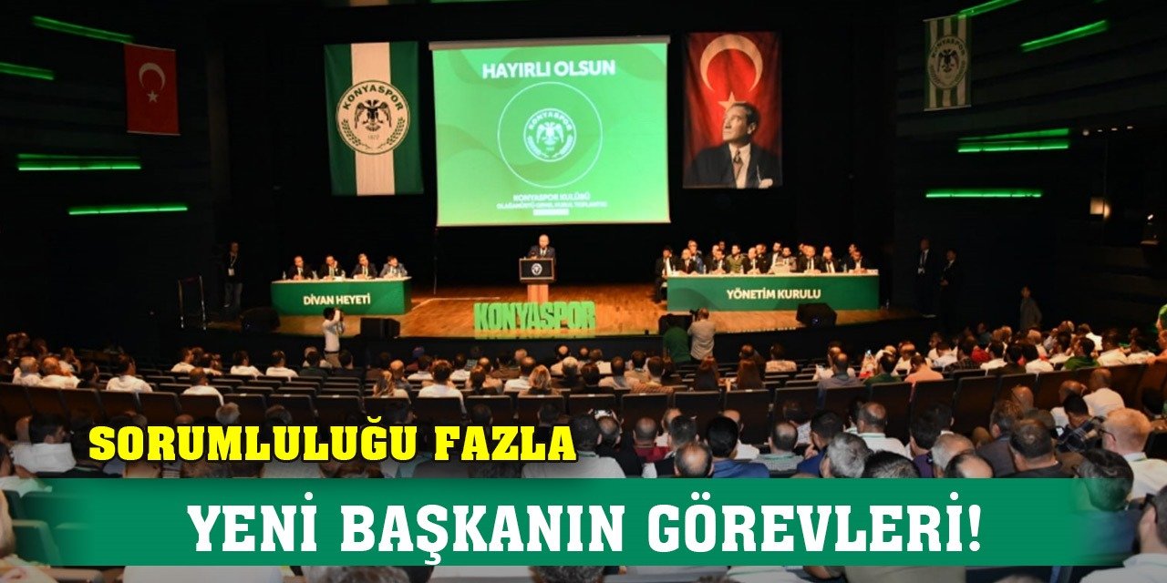 Konyaspor'da Başkan sorumlulukla gelecek!