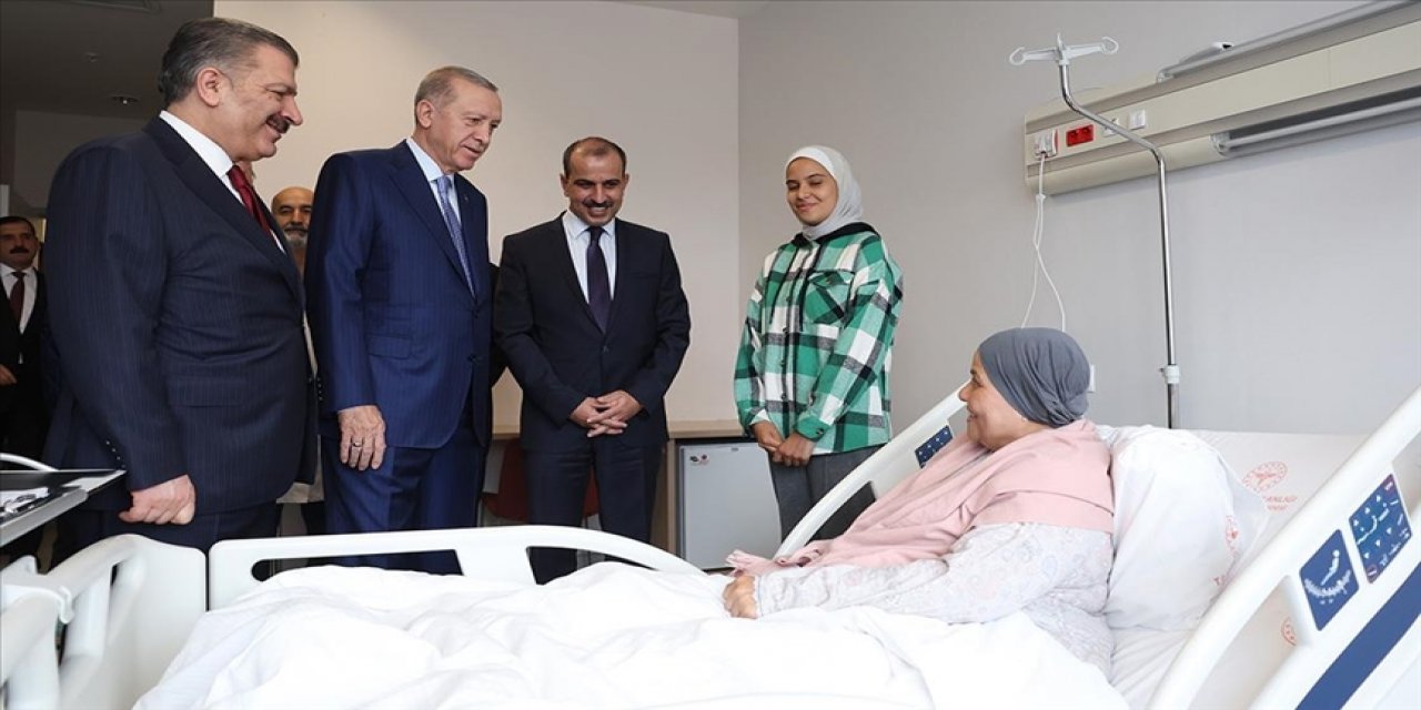 Cumhurbaşkanı Erdoğan'dan Gazze'den getirilen hastalara ziyaret