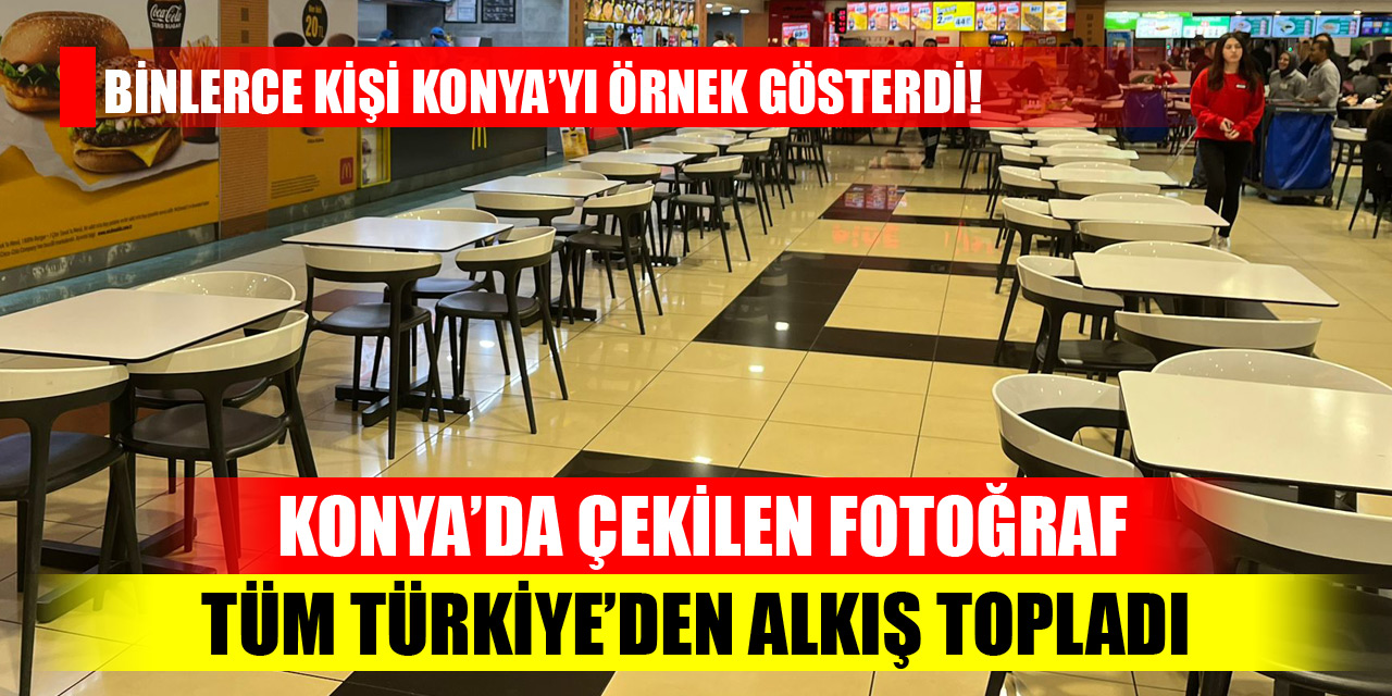 Konya’da çekilen fotoğraf tüm Türkiye’den alkış topladı