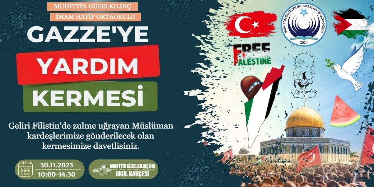 Konya’daki okuldan anlamlı kermes