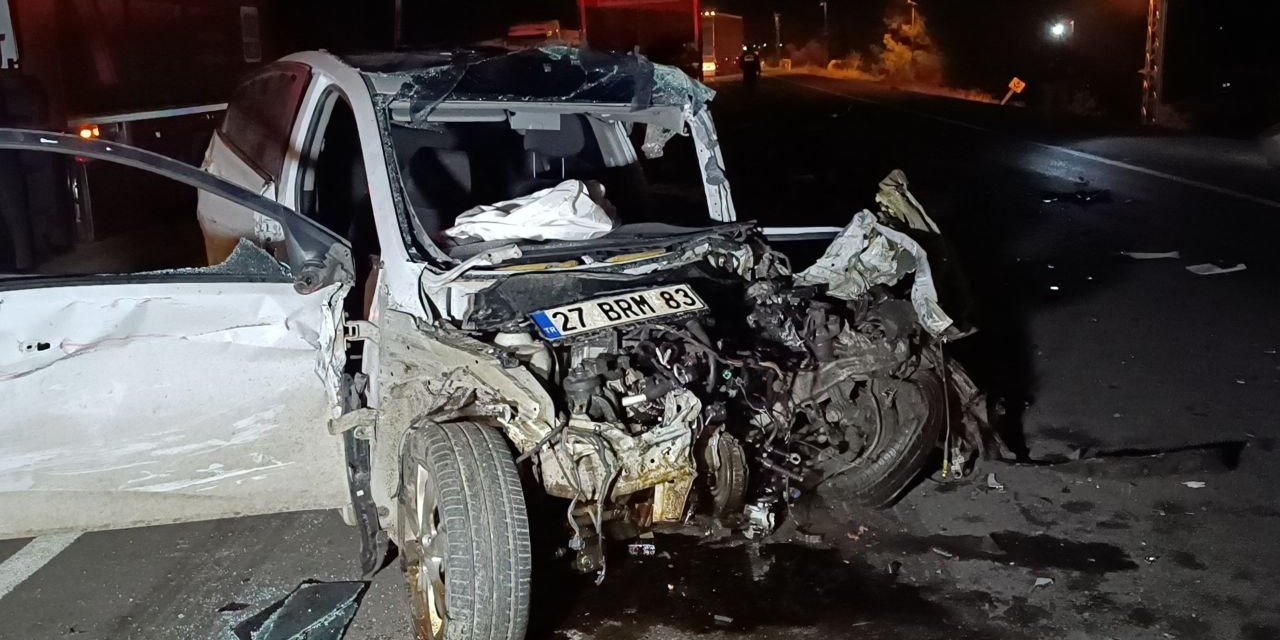 Gaziantep’te feci kaza: 1 ölü, 1 ağır yaralı