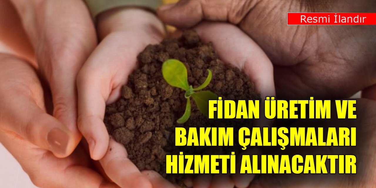 Fidan üretim ve bakım çalışmaları hizmeti alınacaktır