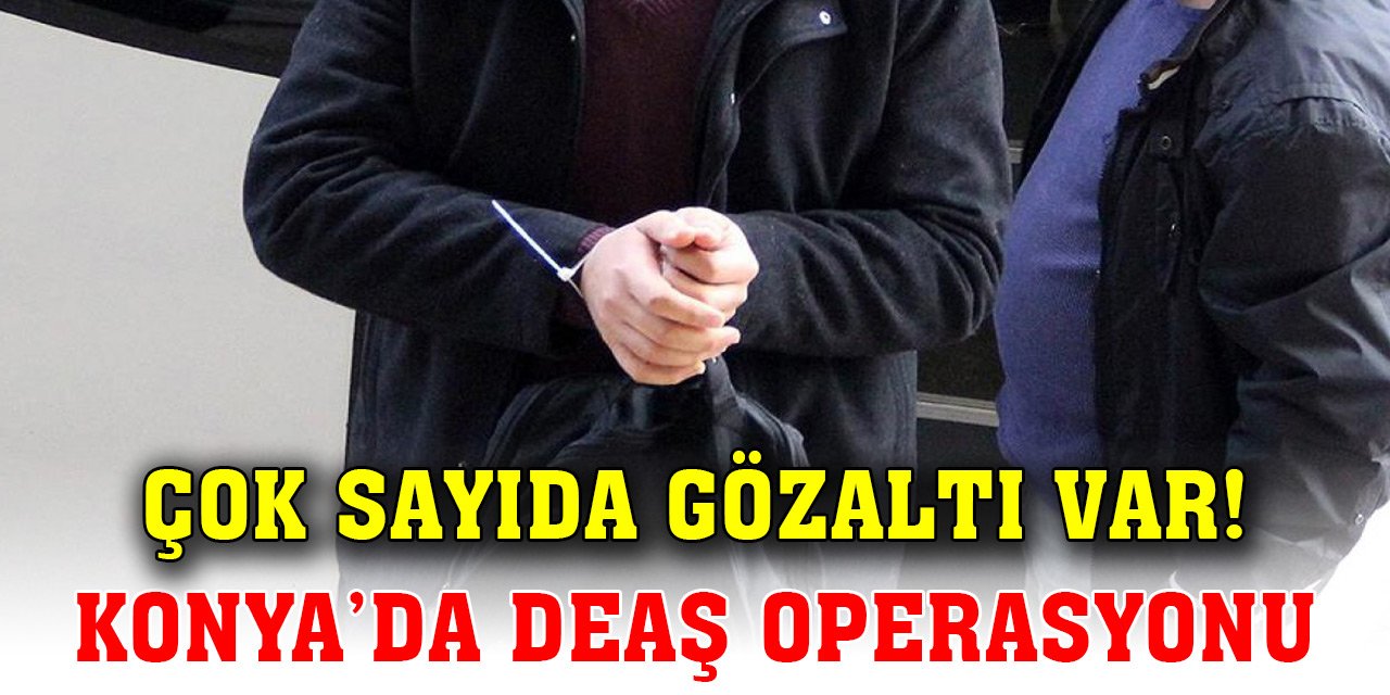 Konya'da DEAŞ'ın faaliyetlerine operasyon: 14 gözaltı