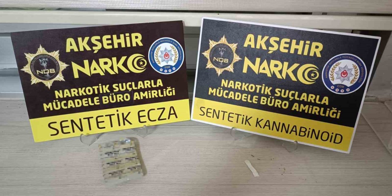 Konya'da uyuşturucuyla yakalanan 3 şüpheliye gözaltı