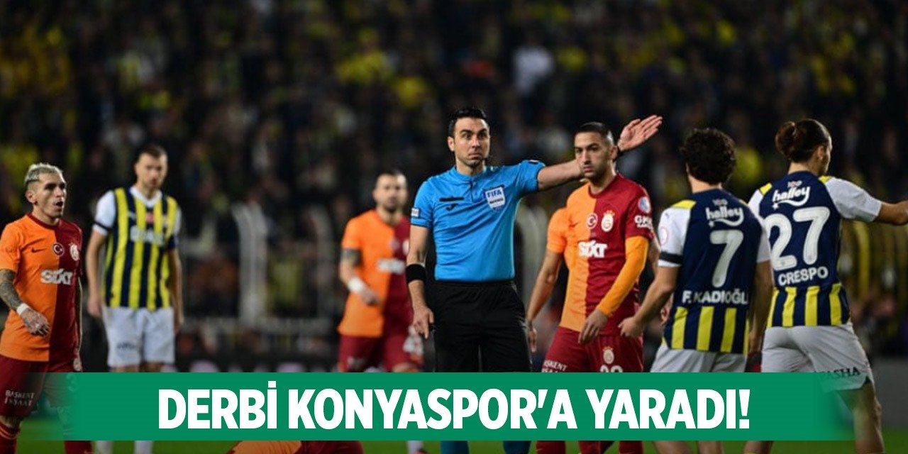Derbi maçının galibi Konyaspor!