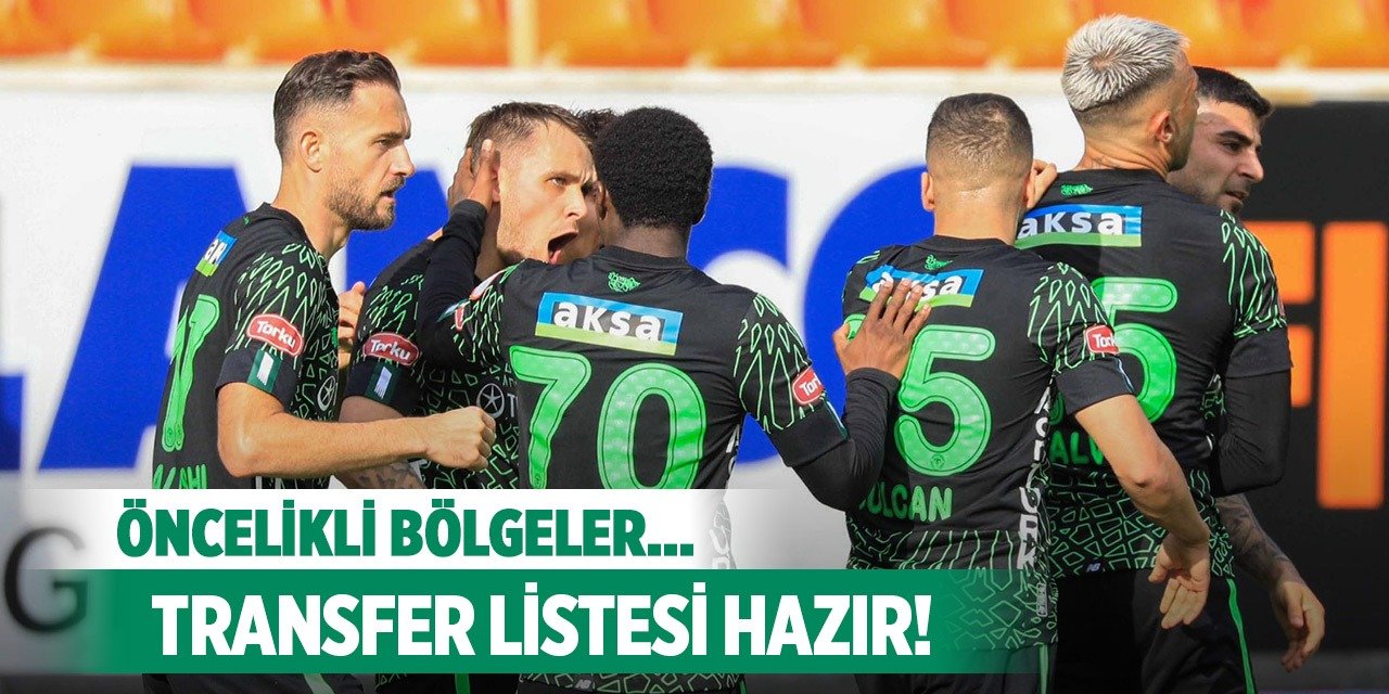 Konyaspor'da transfer listesi şekilleniyor