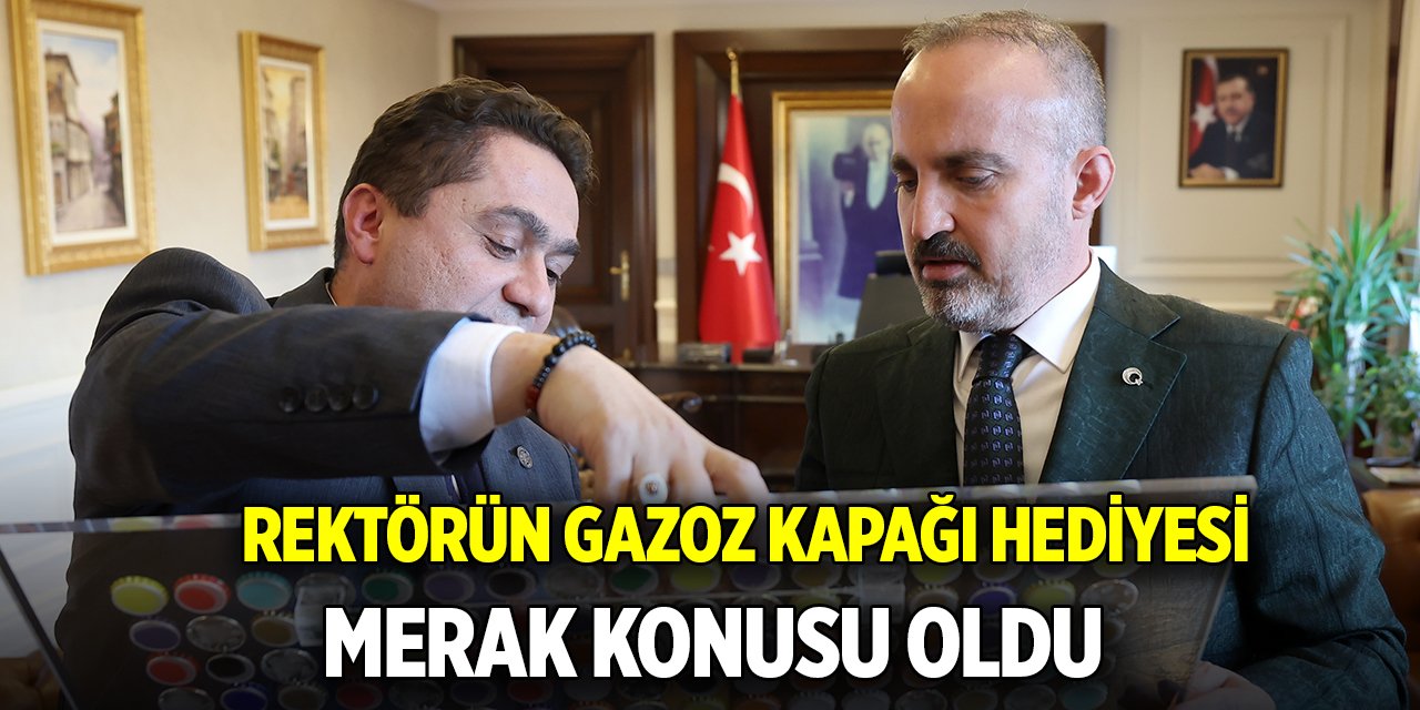 Rektörün gazoz kapağı hediyesi merak konusu oldu