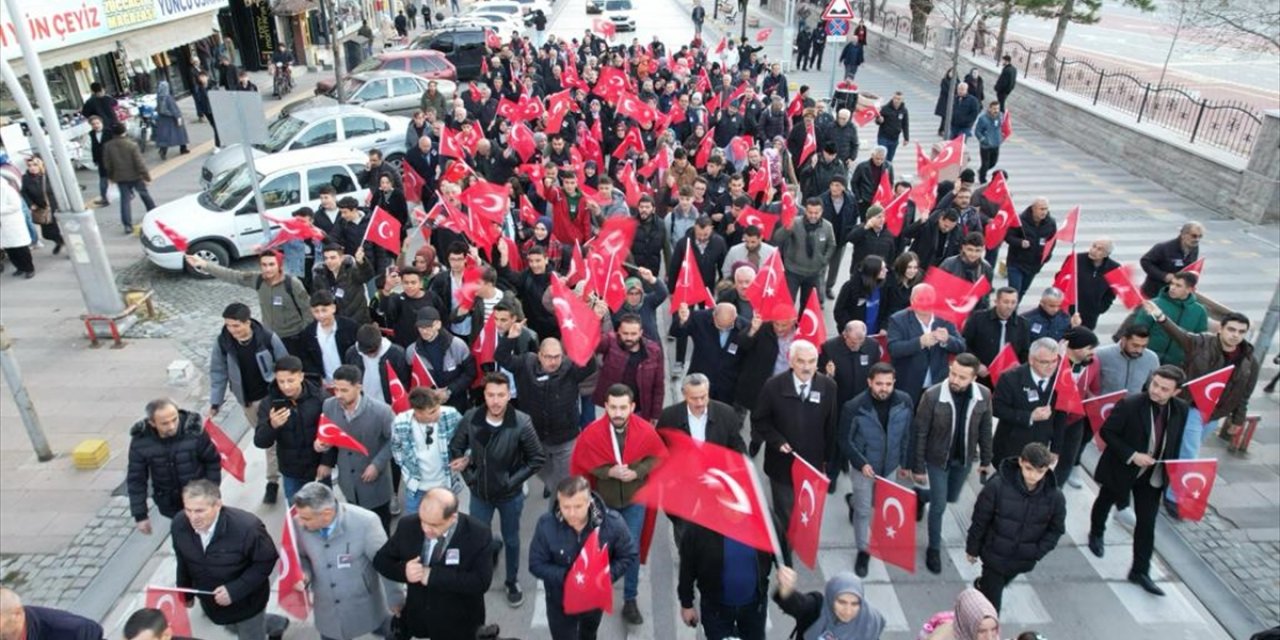 Konya'da terör örgütü PKK protesto edildi