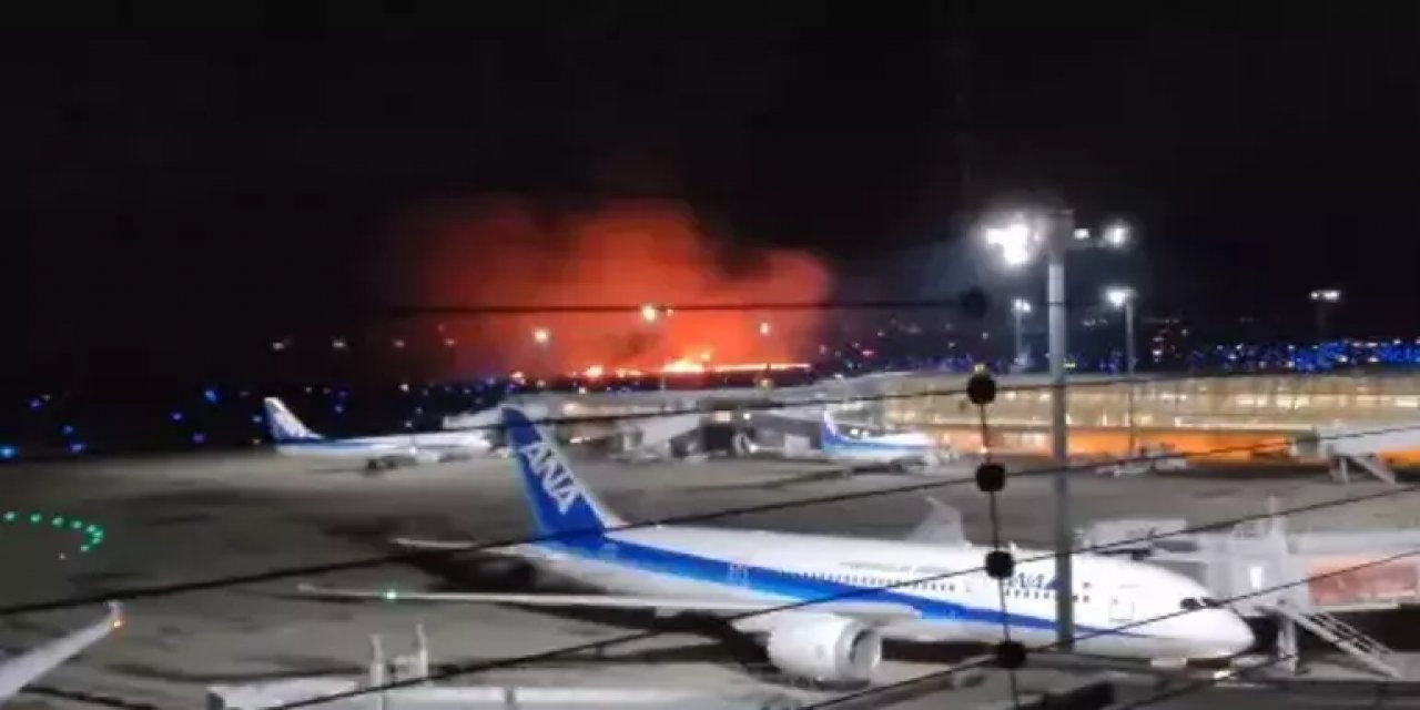 Son Dakika! Japonya'da iki uçak pistte çarpıştı!