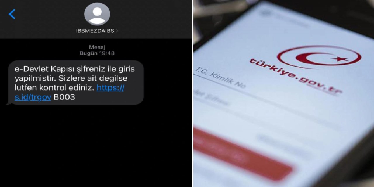 E-Devlet ve İBB görünümlü SMS'lere dikkat