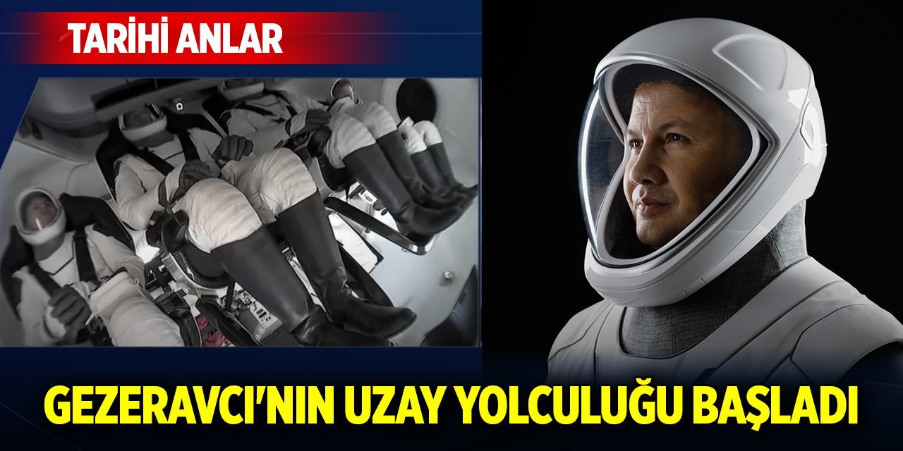 Türkiye'nin ilk uzay yolcusu Alper Gezeravcı'nın yolculuğu başladı