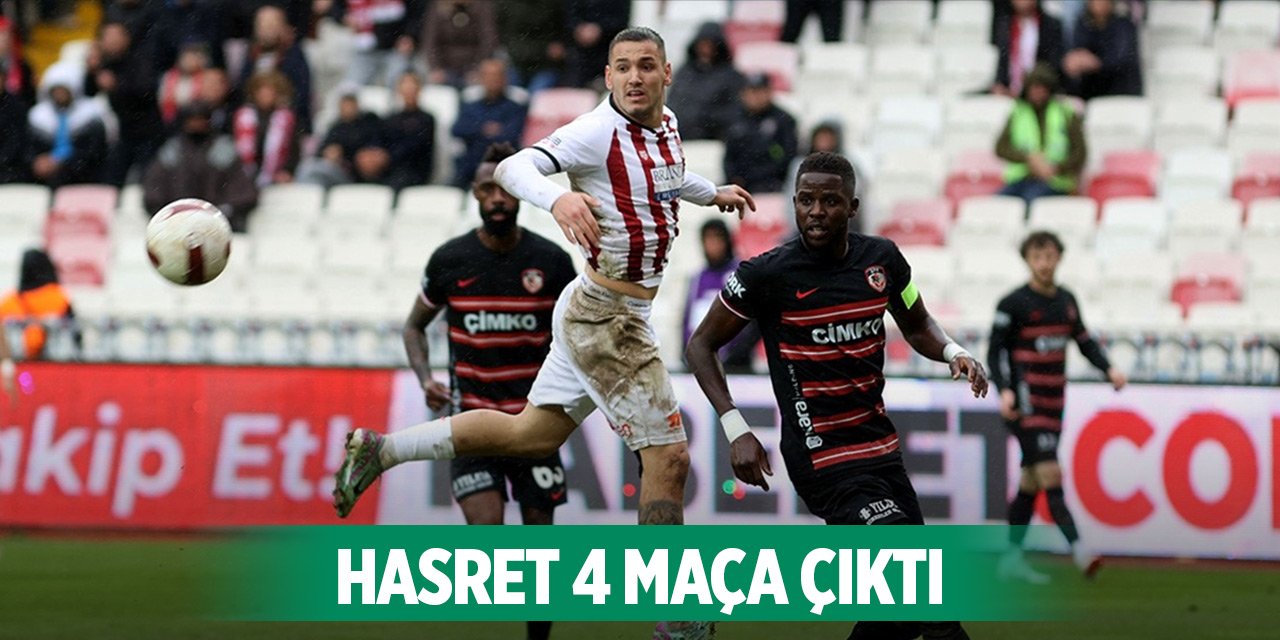 Gaziantep FK’nin galibiyet hasreti 4 maça çıktı