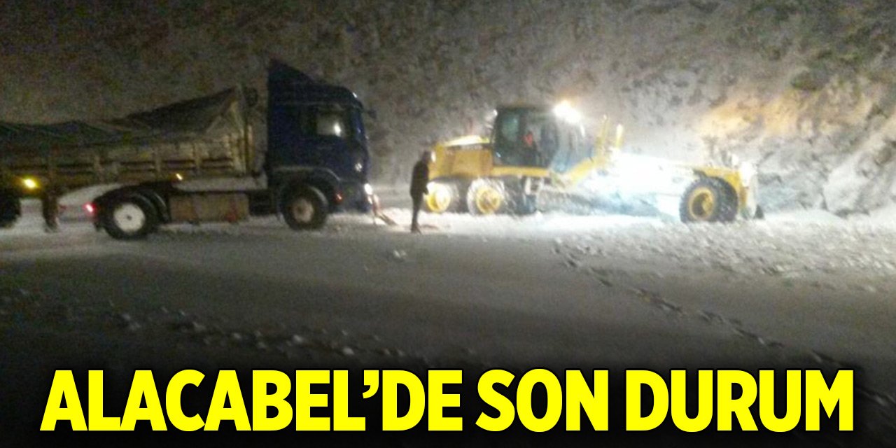 Antalya-Konya yolu tır geçişine kapatıldı
