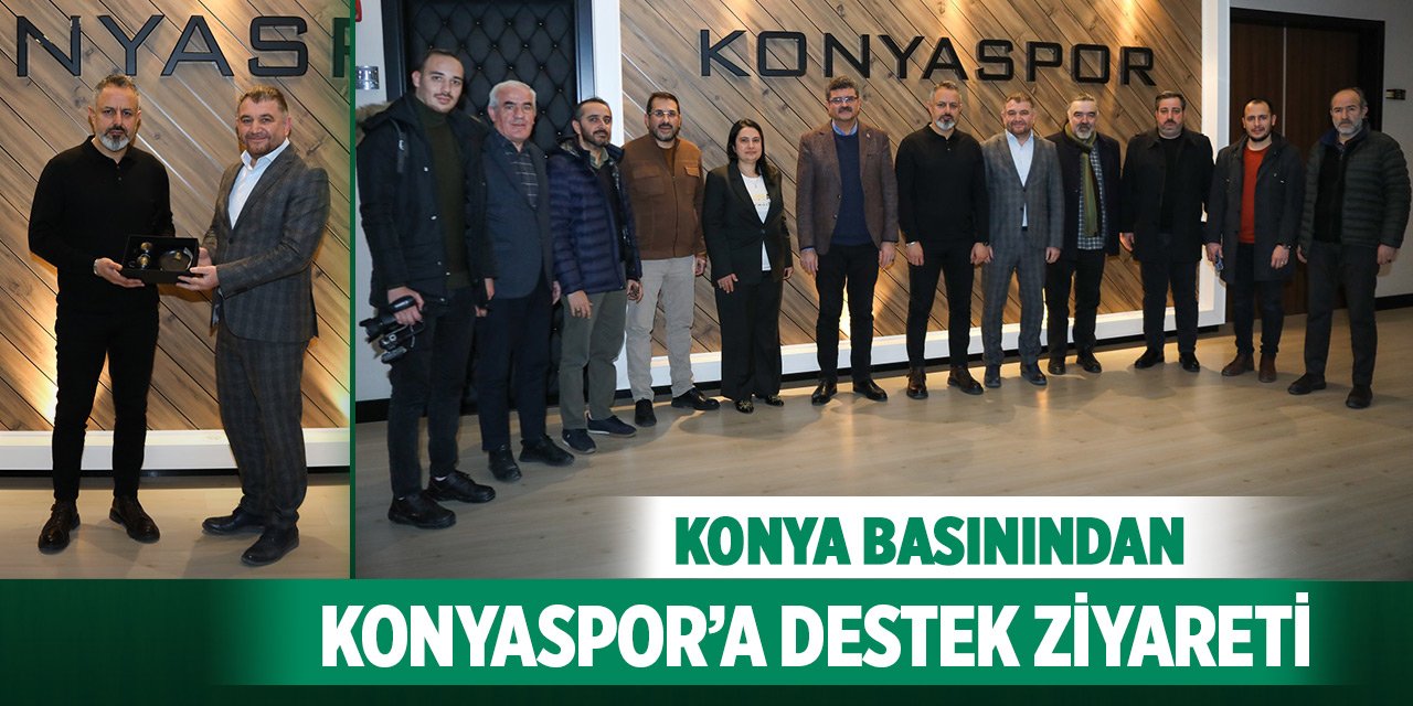 Konya basınından Konyaspor’a destek ziyareti
