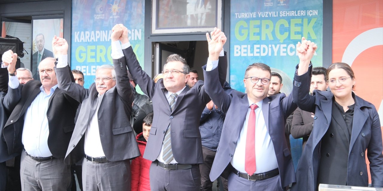 Konya Karapınar'da "AK Parti Seçim Koordinasyon Merkezi" açıldı