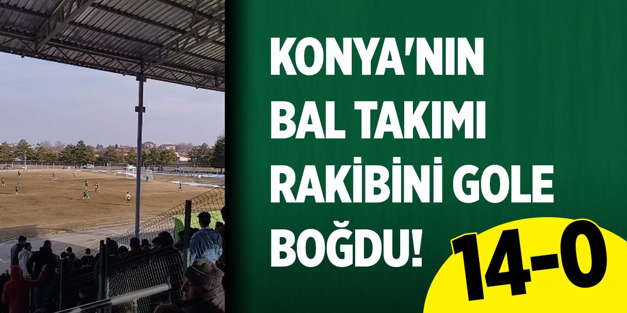 Konya'nın BAL takımı rakibini gole boğdu! 14-0