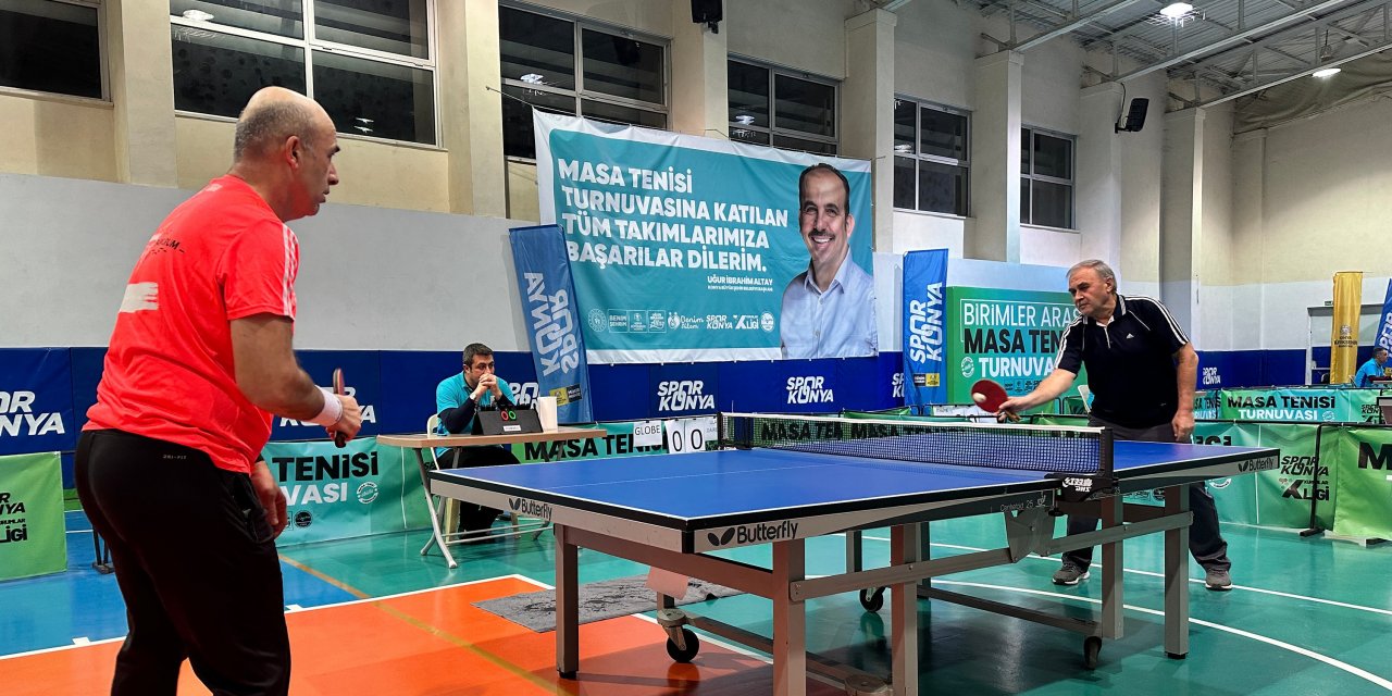 Konya Büyükşehir’in masa tenisi turnuvasında büyük heyecan