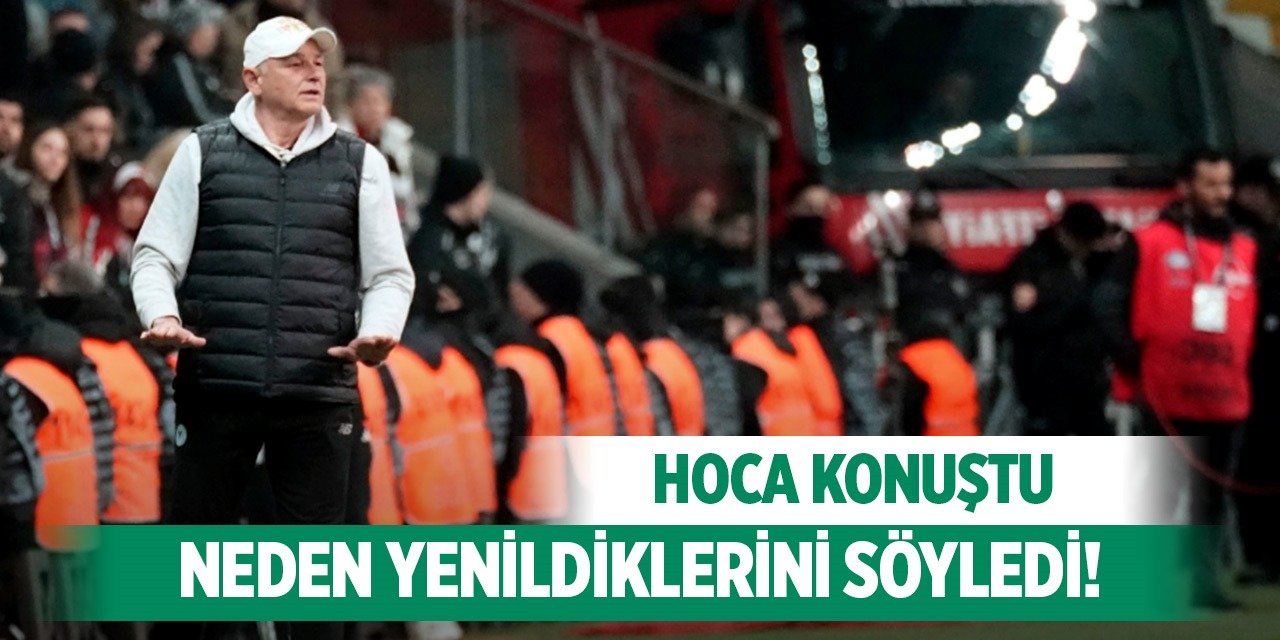 Konyaspor'da Omerovic yenilgi sonrası konuştu!