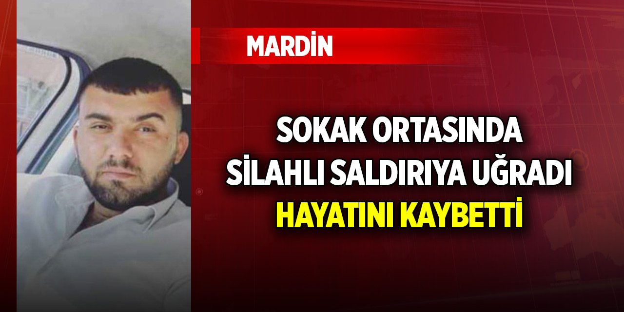 Mardin’de sokak ortasında silahlı saldırıya uğrayan kişi hayatını kaybetti