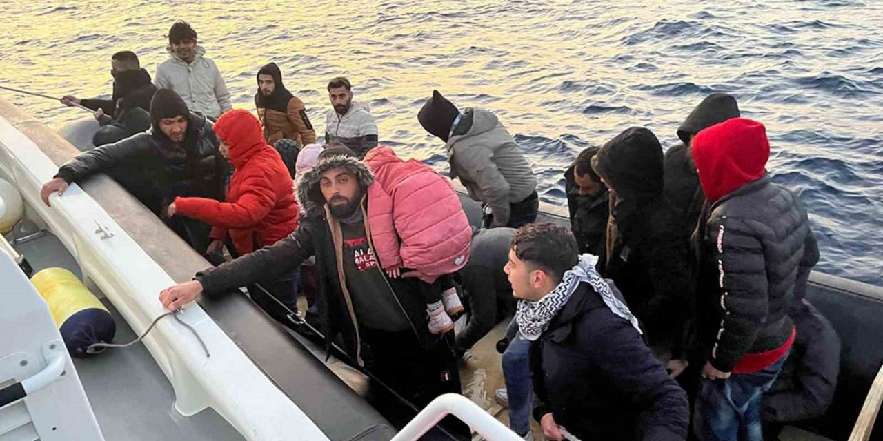 Muğla’da 51 düzensiz göçmen kurtarıldı