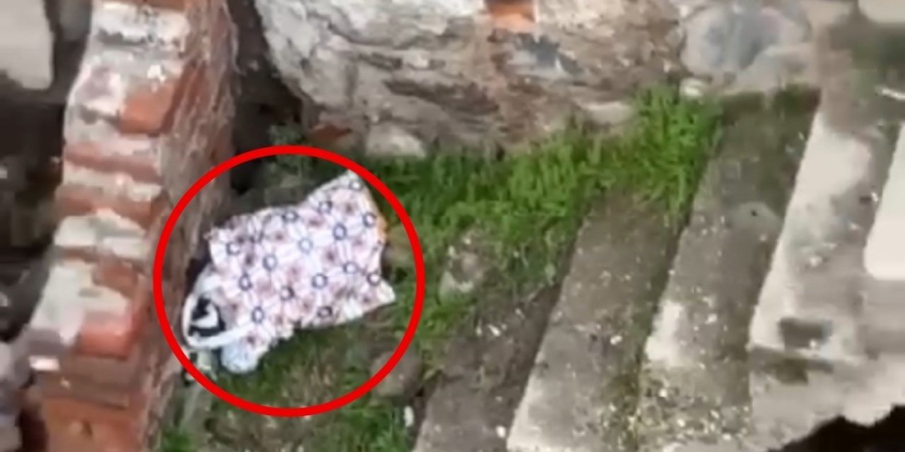 Metruk eve terk edilmiş bir bebek bulundu