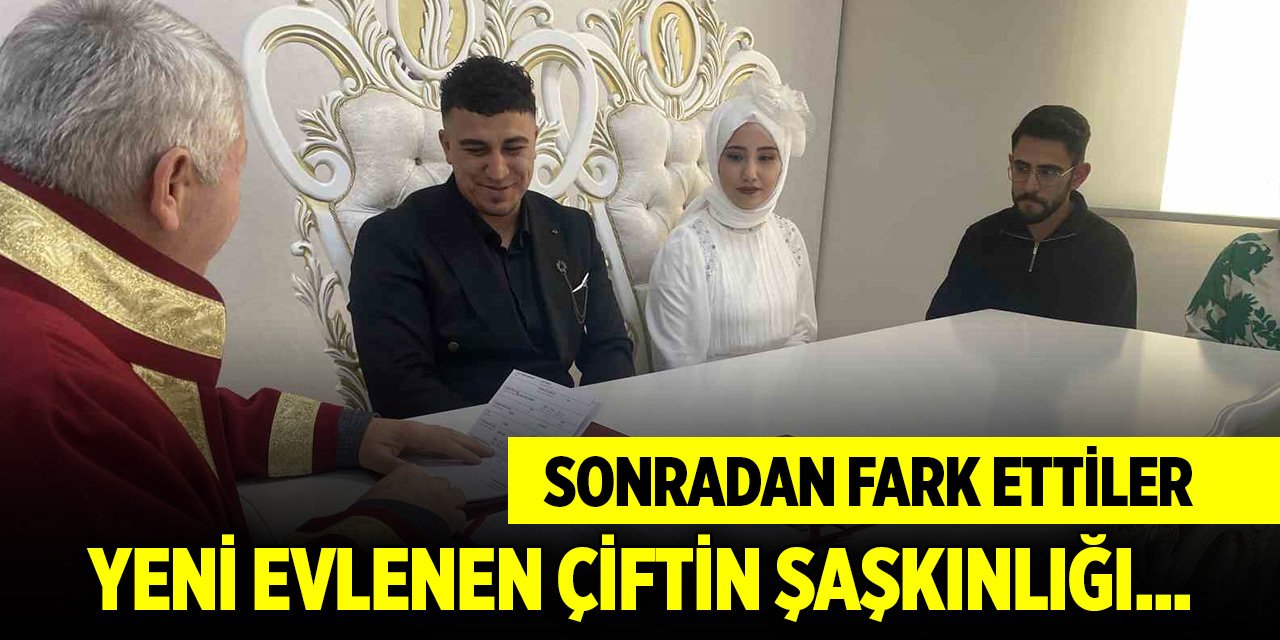 Konya'da yeni evlenen çiftin şaşkınlığı... Sonradan fark ettiler