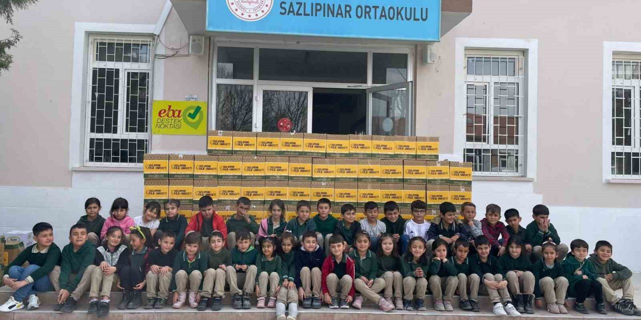 Konya'daki öğrencilerden anlamlı destek