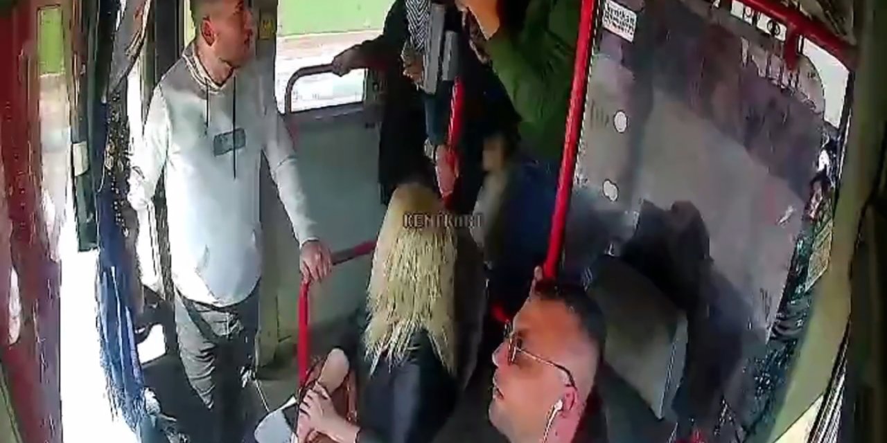Halk otobüsünde sopalı ‘fazla yolcu’ kavgası