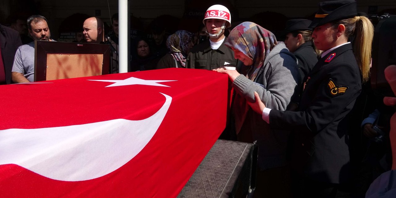 Konya'da şehit olan Ercan Güven son yolculuğuna uğurlandı