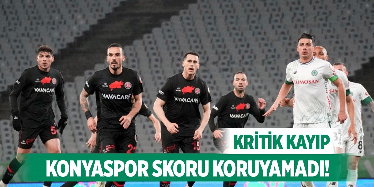 Konyaspor son dakikalarda kayıp!