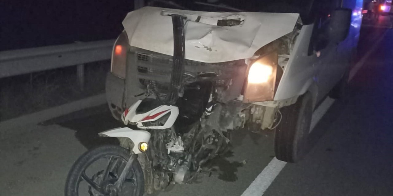 Gaziantep'te, kamyonetin çarptığı motosikletli hayatını kaybetti