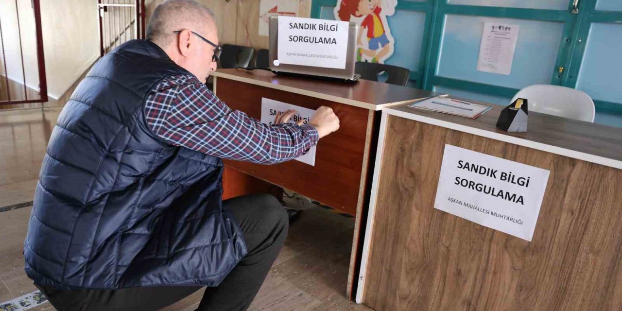 Konya’da seçim sandıkları okullara yerleştirildi
