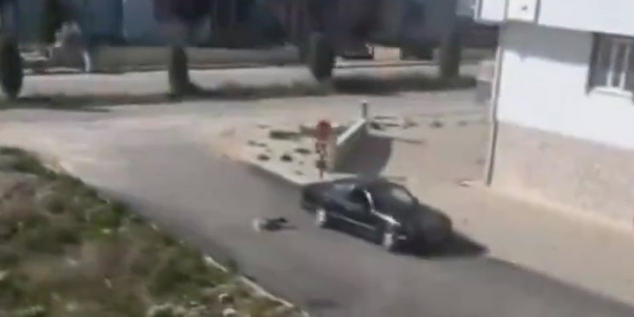 Konya'da köpeği arabaya bağlayarak sürükleyen kişi gözaltına alındı