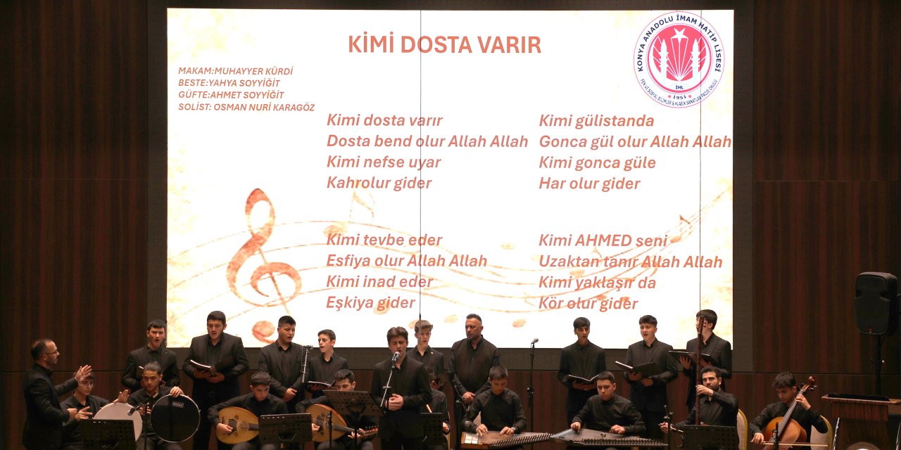Konya'da tasavvuf müziği konserine büyük ilgi