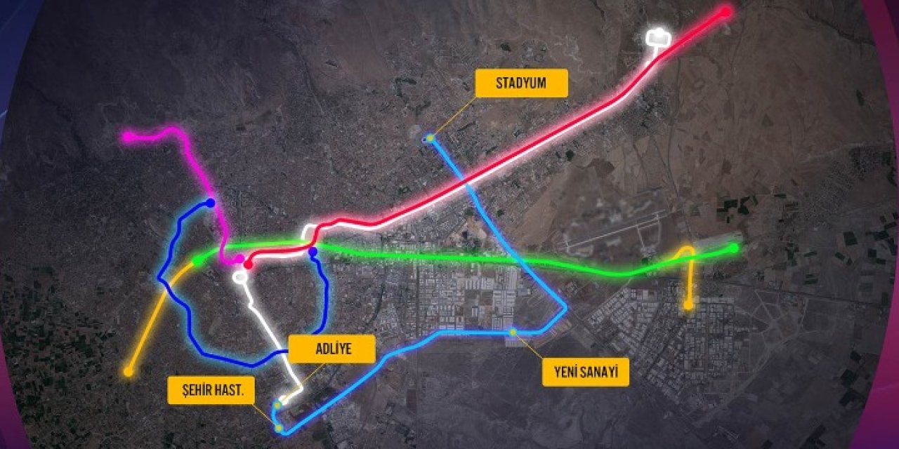 Konya'da yeni raylı sistem hattının temeli atılıyor