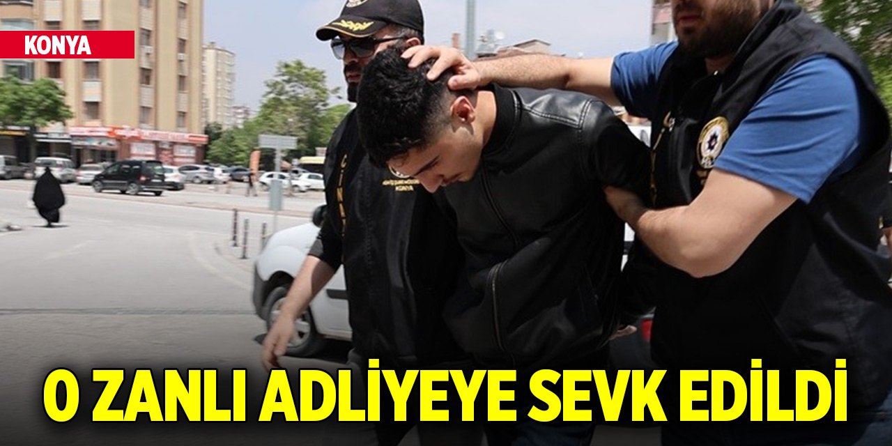 Konya'da trafikte tartıştığı kişiyi bıçaklayarak öldüren zanlı adliyeye sevk edildi