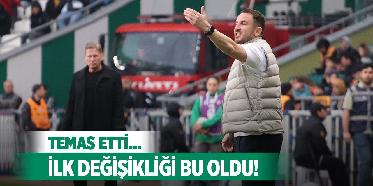 Konyaspor'da Hoca sistemi değiştirdi