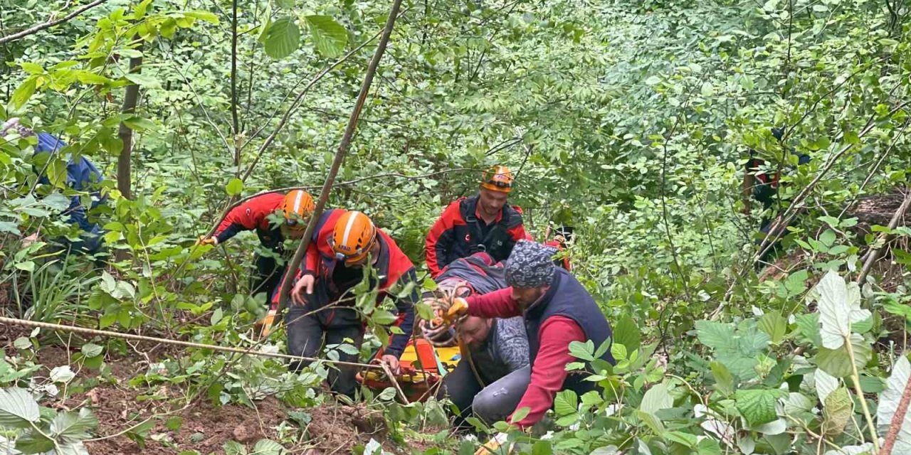 Kontrolden çıkan araç uçuruma yuvarlandı: 1 ölü, 4 yaralı