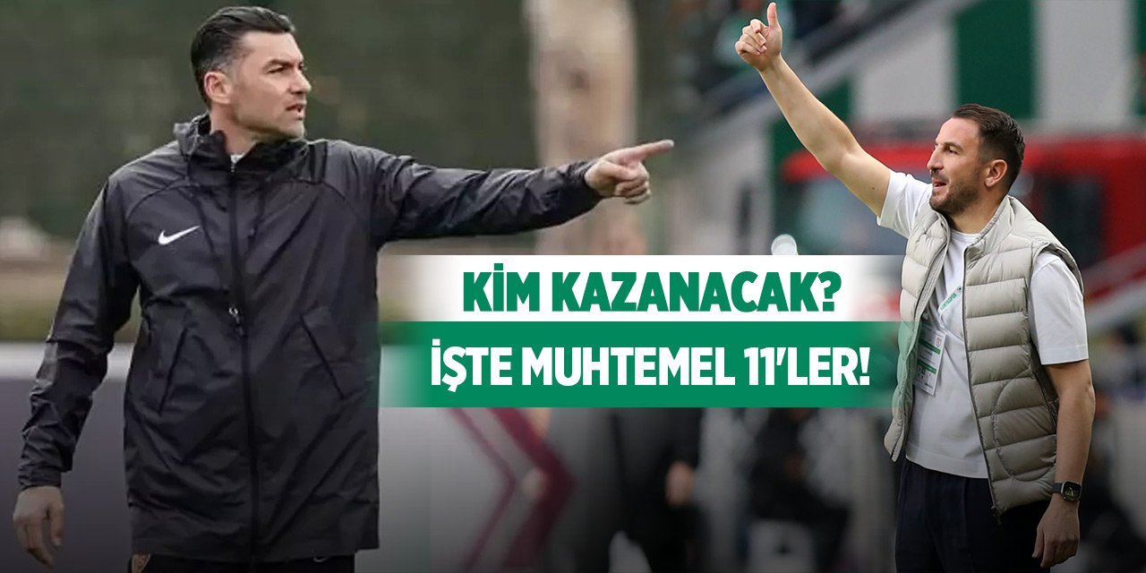 Kayserispor-Konyaspor, Muhtemel 11'ler!