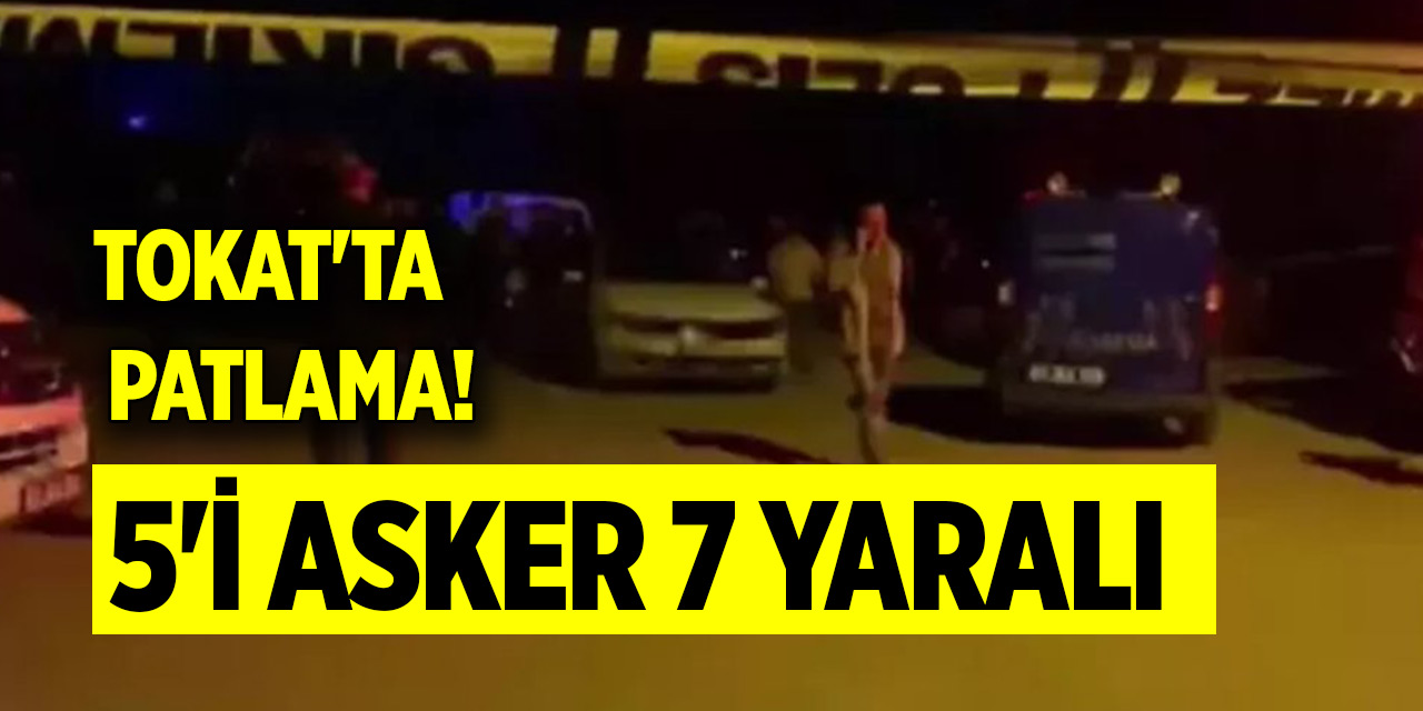 Tokat'ta jandarmanın ihbar üzerine gittiği evde patlama! Yaralılar var