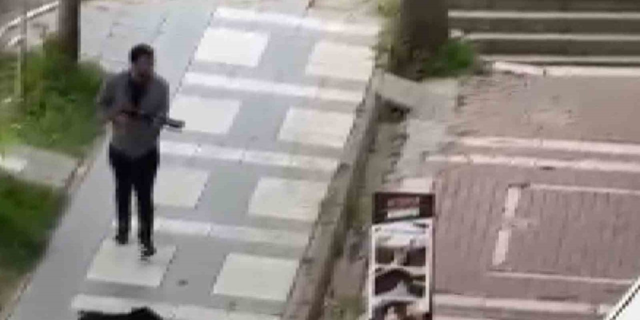Aksaray'da eski sevgilinin tüfekle saldırısı kamerada: 2 ağır yaralı