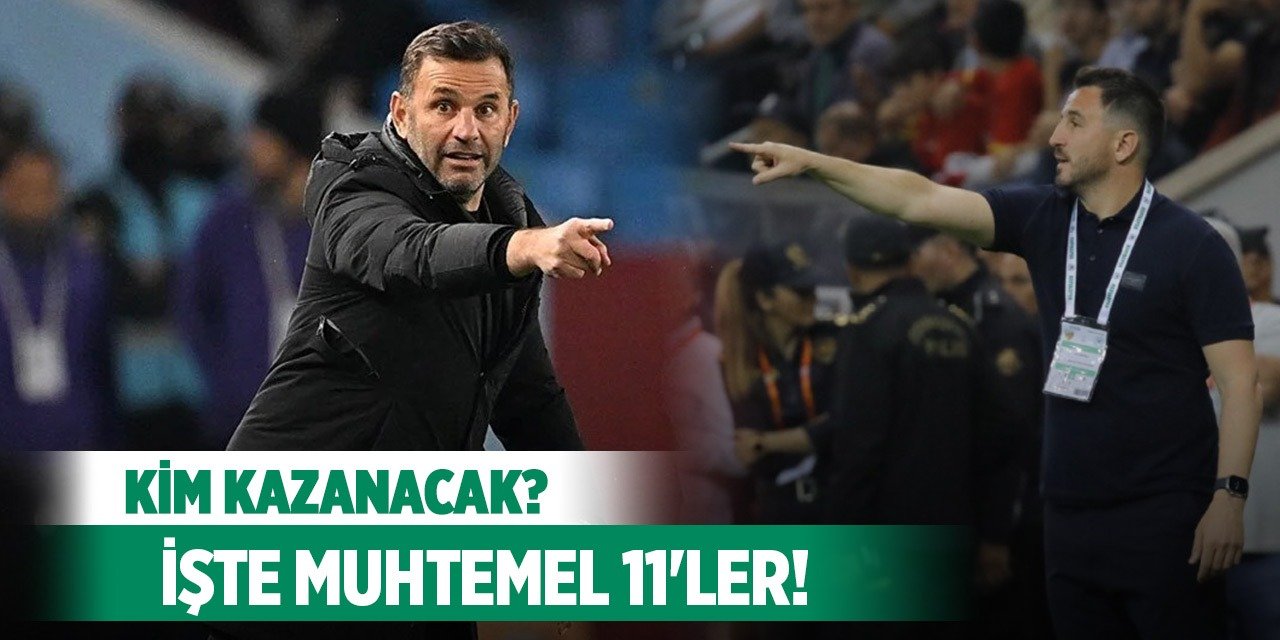 Konyaspor-Galatasaray, İşte muhtemel 11'ler!