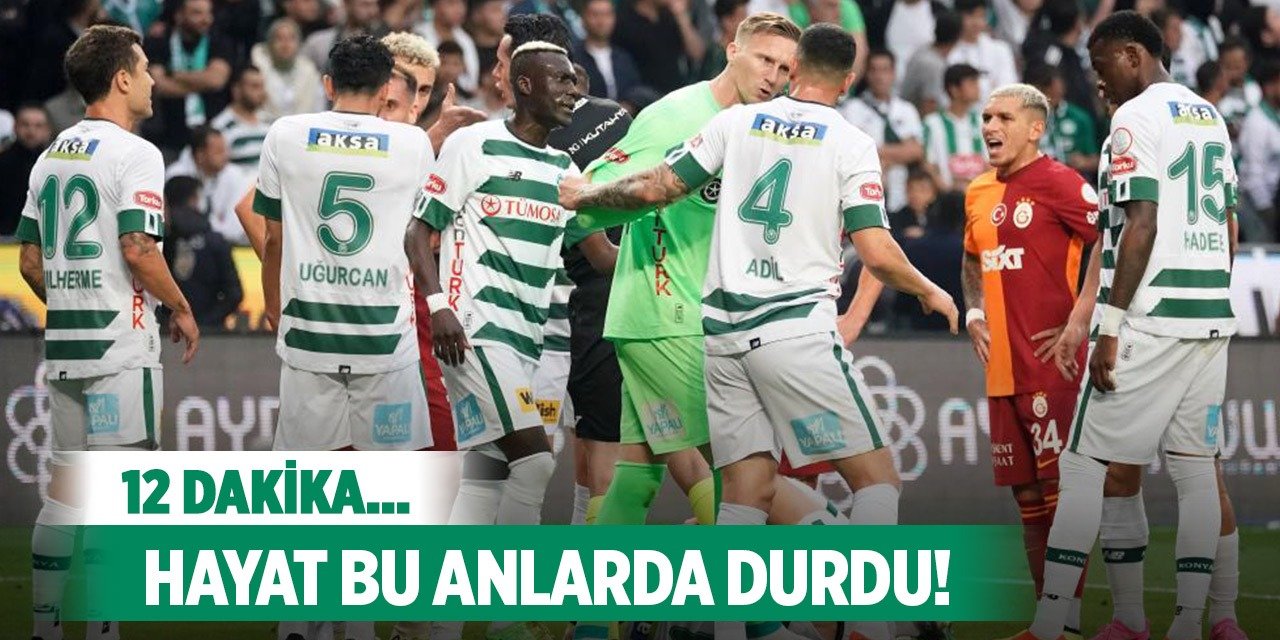 Konyaspor'da taraftarın unutmayacağı 12 dakika!