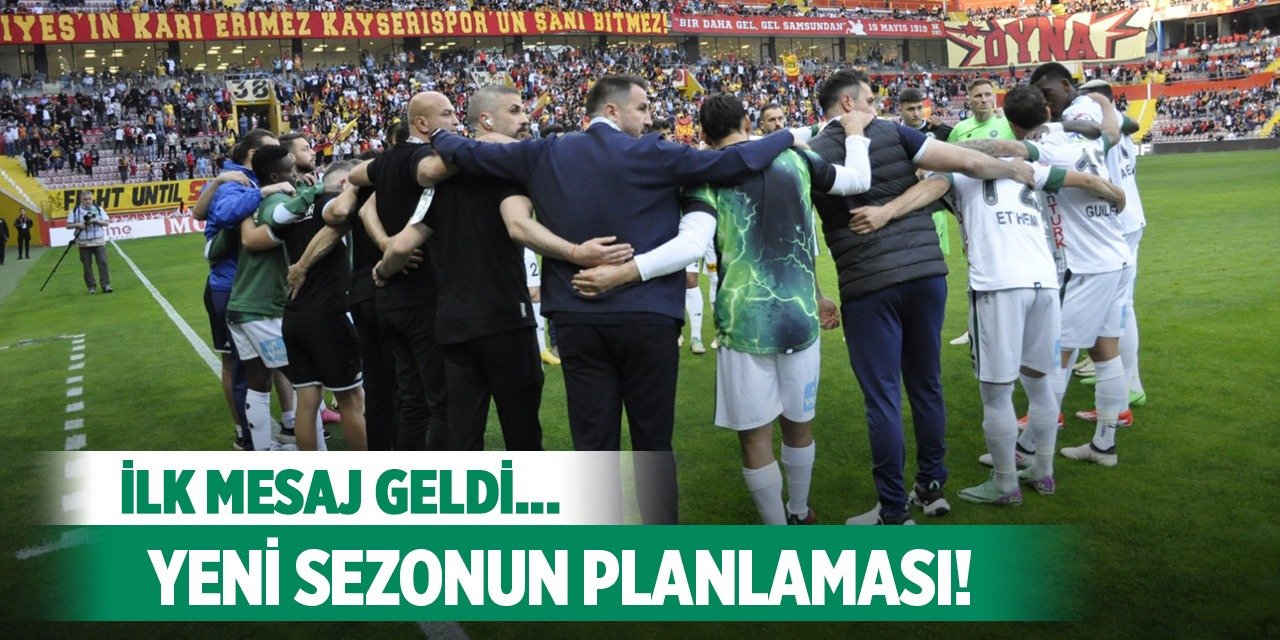 Konyaspor'da yeni sezonun ilk planları!