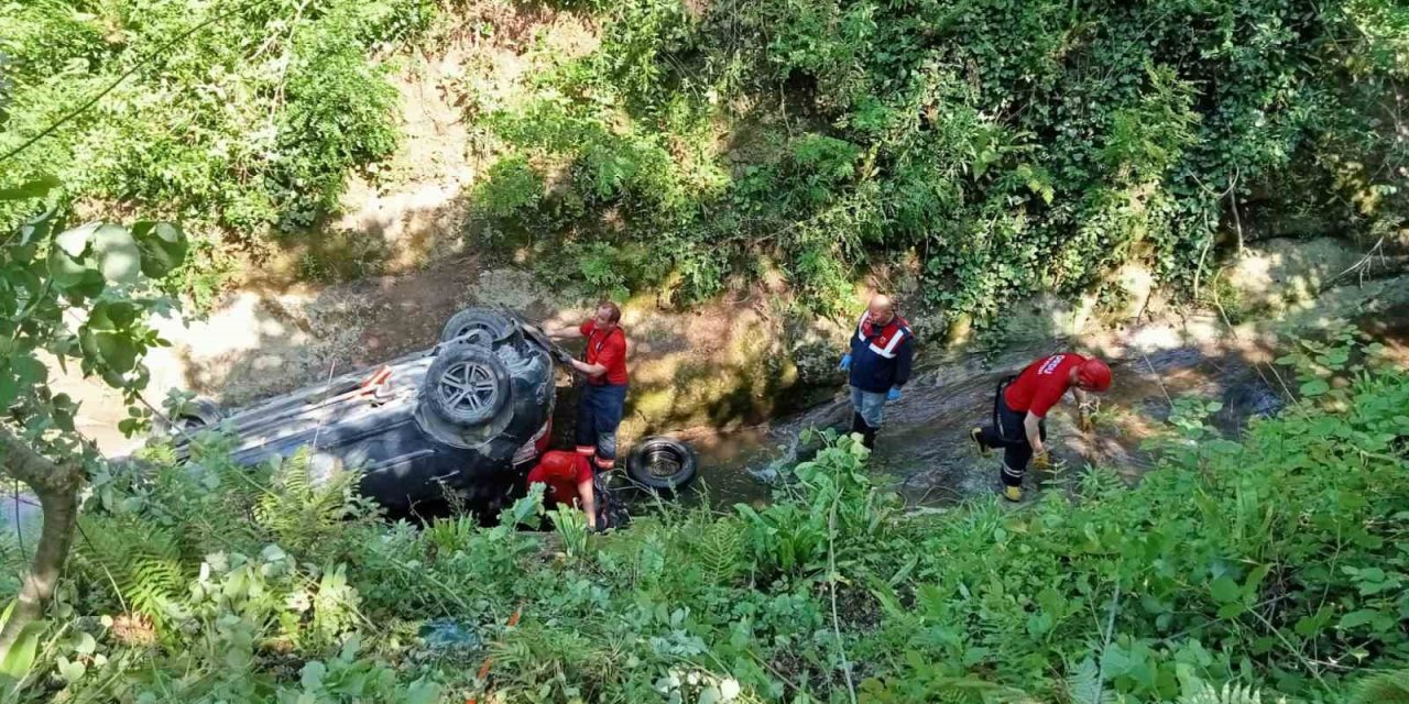 Ordu’da otomobil uçuruma yuvarlandı: 1 ölü