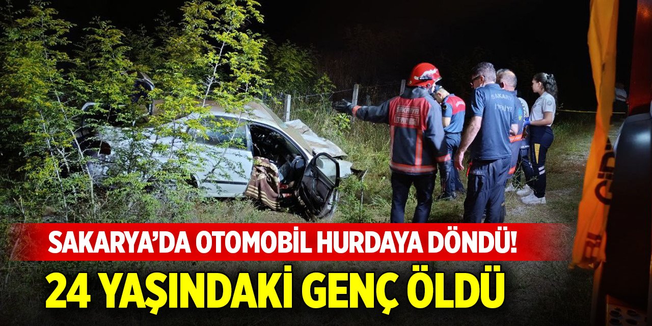 Sakarya’da otomobil taklalar atarak hurdaya döndü! 24 yaşındaki genç öldü