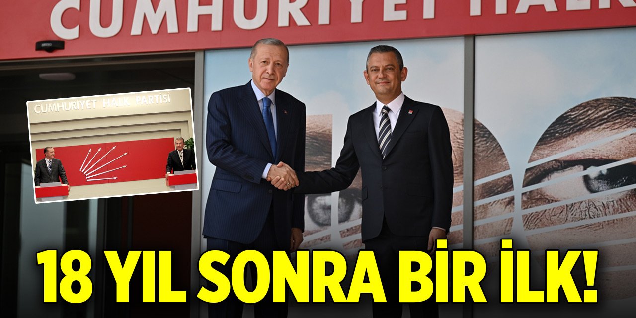 18 yıl sonra ilk! Cumhurbaşkanı Erdoğan, CHP Genel Merkezi'nde