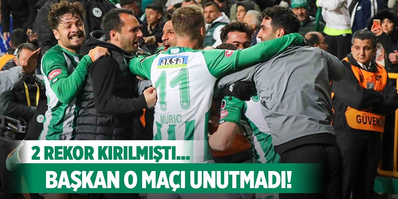 Başkan Özbek, Konyaspor maçını unutmadı!