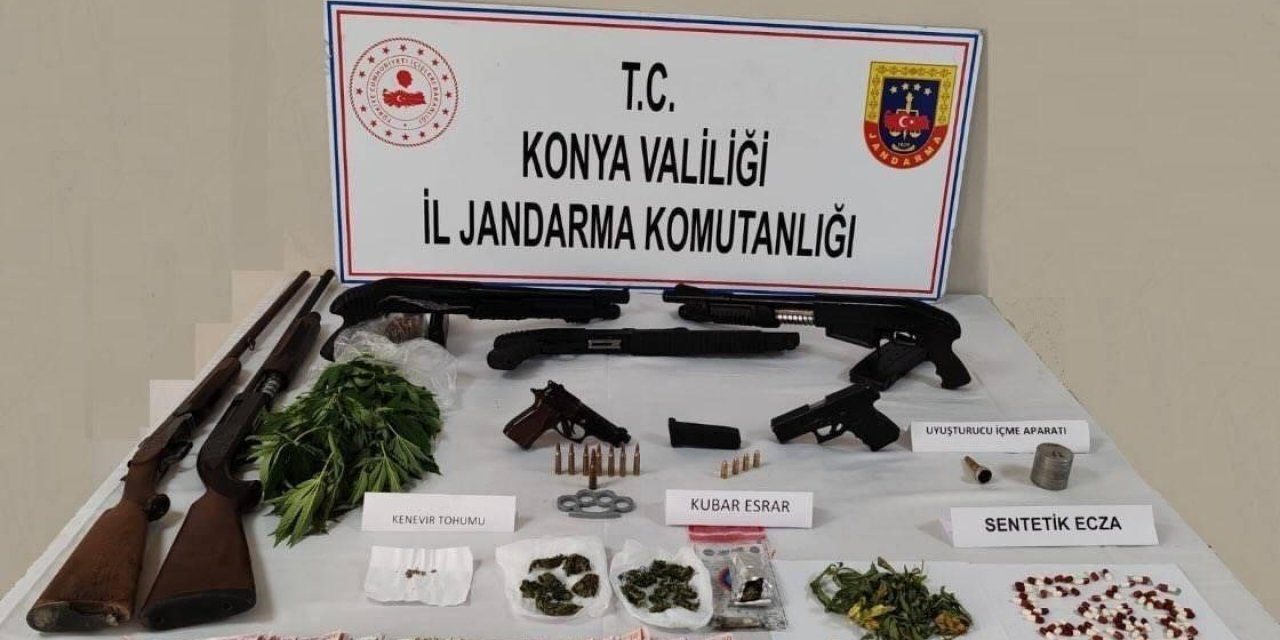 Konya’da uyuşturucu ticareti yapanlara operasyon: 2 gözaltı